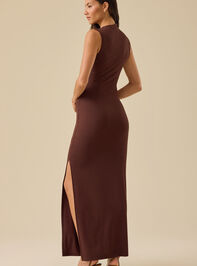 Remi Fitted Maxi Dress Detail 5 - TULLABEE