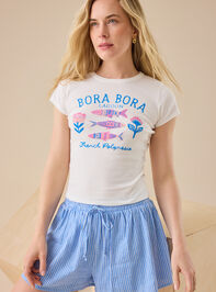 Bora Bora Baby Tee Detail 2 - TULLABEE