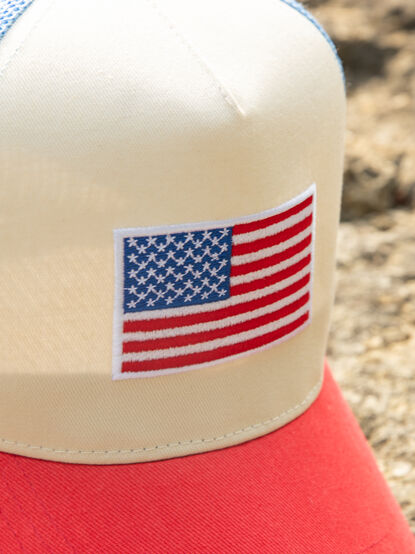 American Flag Trucker Hat - TULLABEE