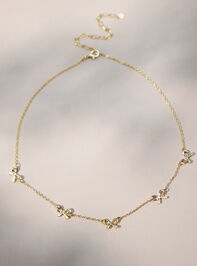 Gold Bow Station Choker Detail 2 - TULLABEE