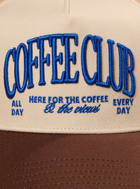 Coffee Club Trucker Hat Detail 2 - TULLABEE