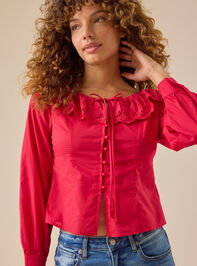 Eileen Collared Eyelet Top - TULLABEE
