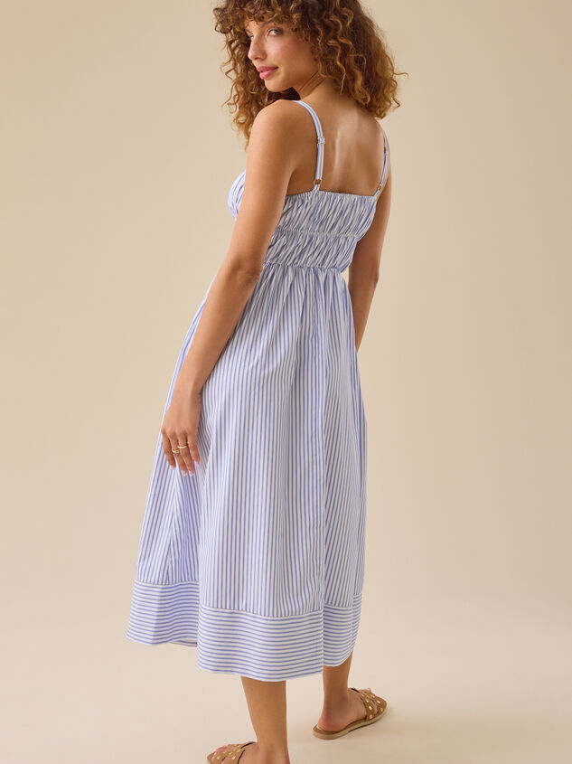 Margaux Striped Maxi Dress Detail 4 - TULLABEE