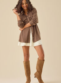 Elodie Button Down Top Detail 3 - TULLABEE