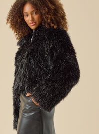 Elle Fur Jacket Detail 4 - TULLABEE