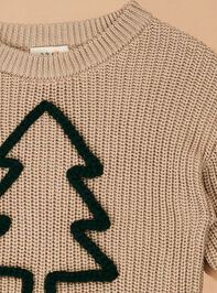 Evergreen Knit Sweater Detail 3 - TULLABEE