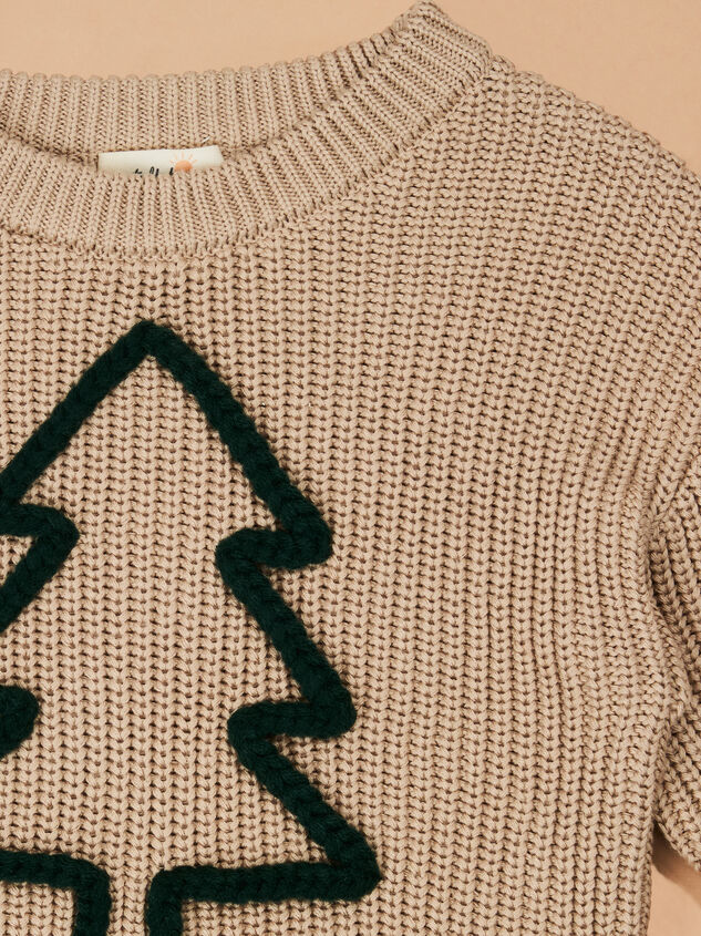 Evergreen Knit Sweater Detail 3 - TULLABEE