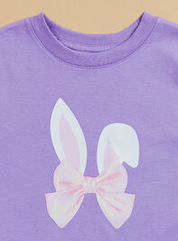 Bunny Ears Bow Tee Detail 3 - TULLABEE