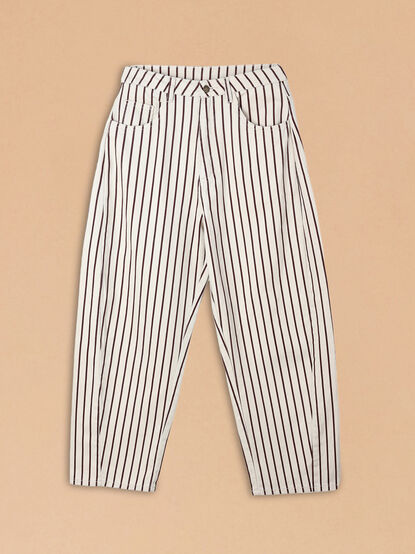 Braley Stripe Barrel Pant by Rylee + Cru - TULLABEE