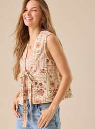 Dixie Patchwork Vest Detail 3 - TULLABEE