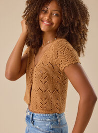 Lucia Tie Front Top Detail 4 - TULLABEE