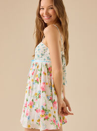 Laryna Floral Mini Dress Detail 5 - TULLABEE