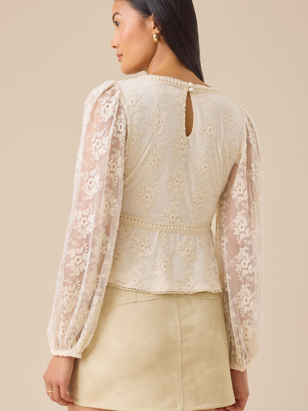 Libby Lace Babydoll Top Detail 5 - TULLABEE