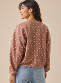 Alessia Floral Mama Sweatshirt Detail 5 - TULLABEE