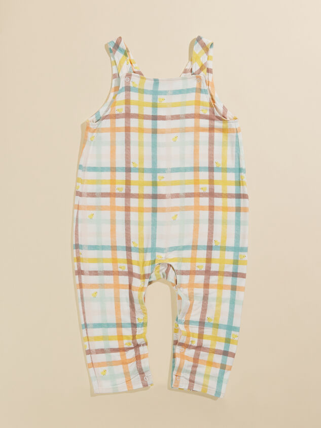 Baby Chick Gingham Overalls Detail 2 - TULLABEE