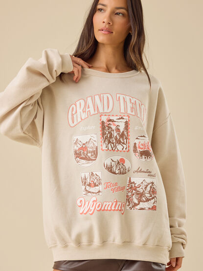 Grand Teton Postcard Pullover - TULLABEE