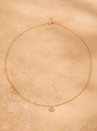 14K Gold Pearl Cross Necklace Detail 2 - TULLABEE