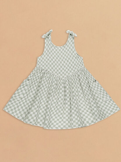 Summer Sage Check Dress by Rylee + Cru - TULLABEE