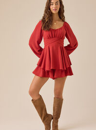 Marisol Crossover Romper Detail 3 - TULLABEE
