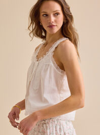 Julie Lace Flowy Tank Detail 4 - TULLABEE