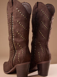 Morgan Studded Western Boots Detail 4 - TULLABEE