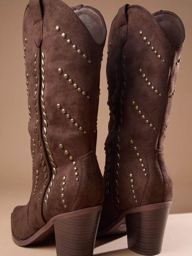 Morgan Studded Western Boots Detail 4 - TULLABEE