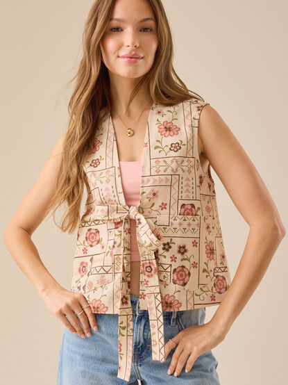 Dixie Patchwork Vest - TULLABEE