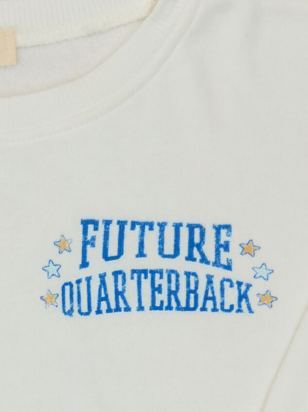 Future Quarterback Sweatshirt Detail 3 - TULLABEE
