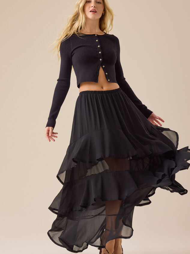 Kirsten Tiered Midi Skirt - TULLABEE