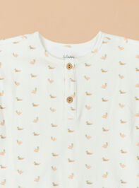 Henley Duck Romper Detail 3 - TULLABEE