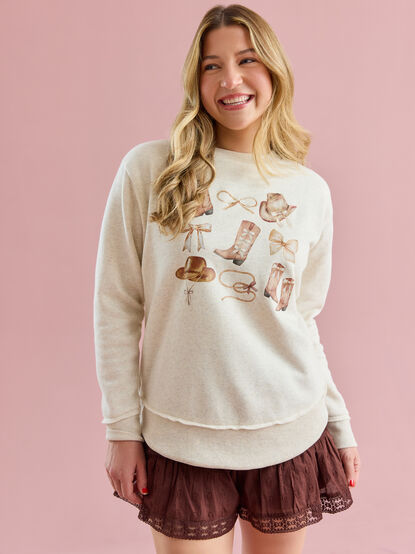 Cowgirl Cutie Mama Sweatshirt - TULLABEE