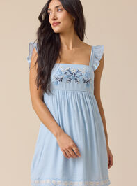 Poppi Embroidered Mini Dress - TULLABEE