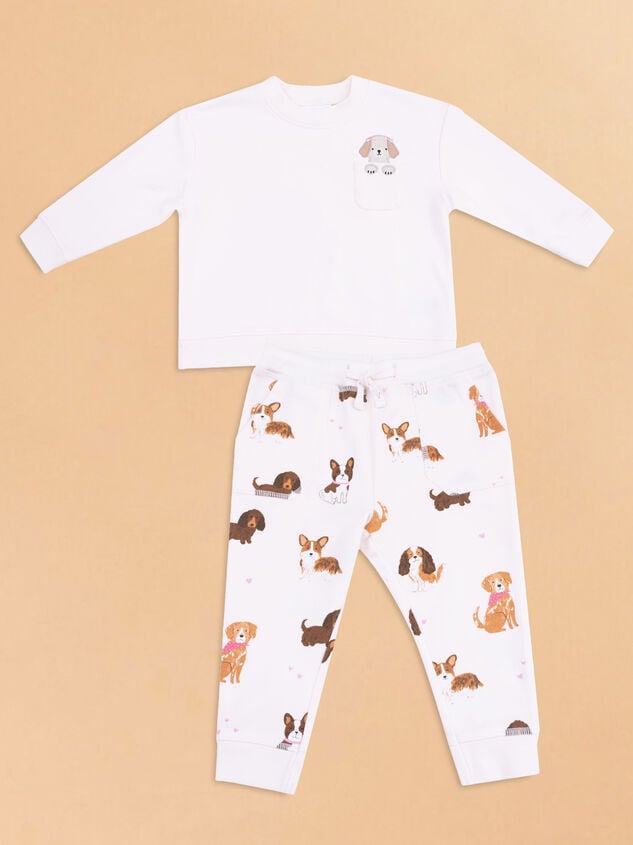 Puppy Pals Top and Pants Baby Set Detail 2 - TULLABEE