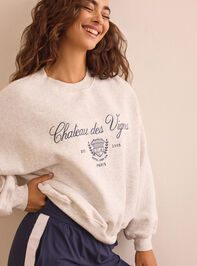 Chateau des Vignes Embroidered Pullover Detail 3 - TULLABEE