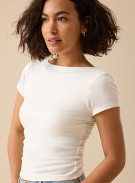 Carrigan Scoop Back Top Detail 2 - TULLABEE
