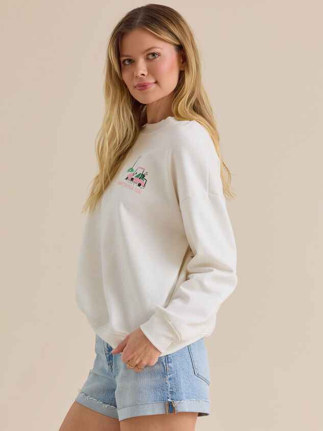 Ready To Par Tee Mama Crewneck Detail 4 - TULLABEE