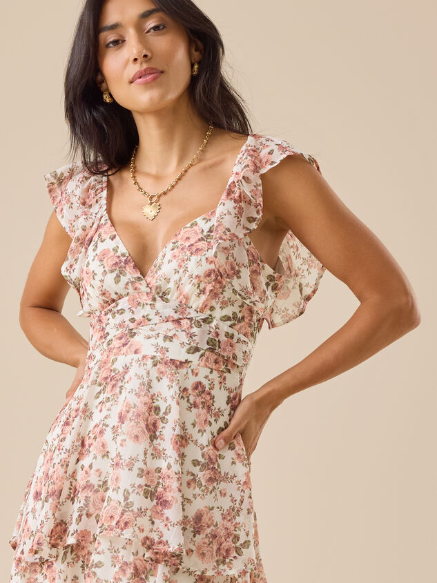 Emilia Midi Dress Detail 4 - TULLABEE