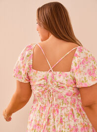 Carissa Floral Babydoll Dress Detail 6 - TULLABEE
