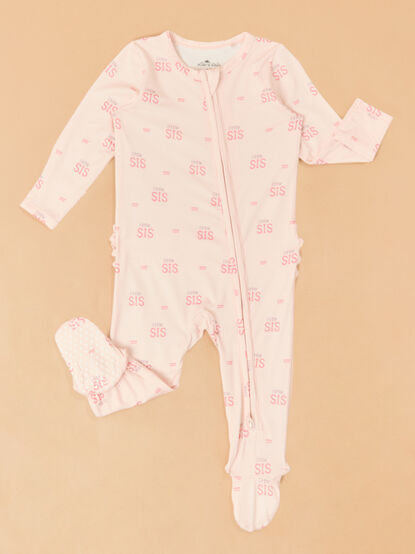 Lil Sis Ruffle Footie - TULLABEE
