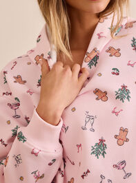 Mistletoe and Mimosas Icon Hoodie Detail 3 - TULLABEE