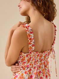 Kim Floral Maxi Dress Detail 2 - TULLABEE
