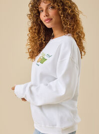 Matcha Moments Graphic Pullover Detail 5 - TULLABEE