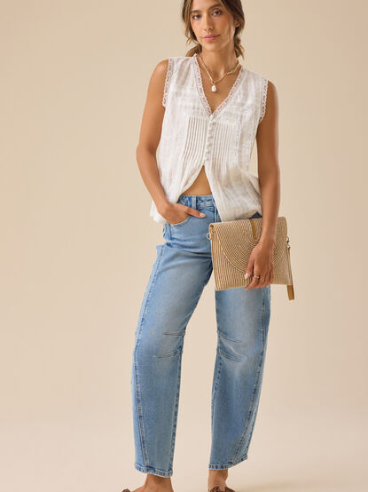 Cathy Lace Flowy Top - TULLABEE