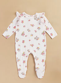 Louisa Floral Ruffle Footie by Mudpie - TULLABEE
