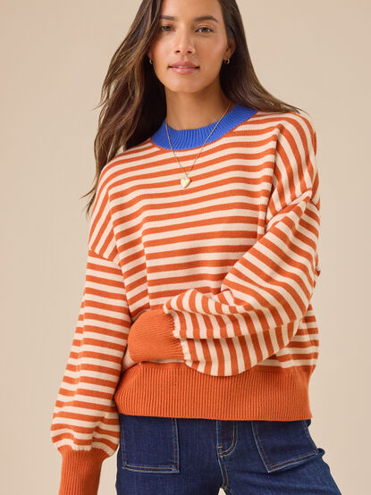 Gracie Striped Sweater - TULLABEE