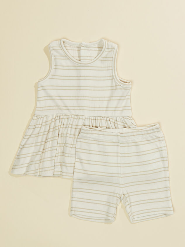 Edith Stripe Dress and Shorts Set Detail 1 - TULLABEE