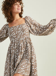 Carmine Floral Mama Dress Detail 3 - TULLABEE