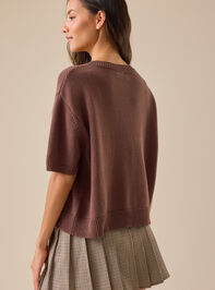 Rosie Short Sleeve Cardigan Detail 5 - TULLABEE