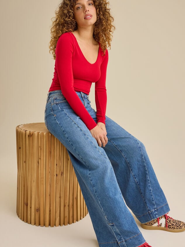 Tina Wide Leg Jeans - TULLABEE