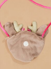 Reindeer Light Up Purse by Mud Pie Detail 3 - TULLABEE